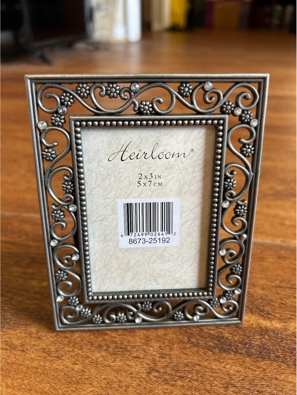 Heirloom Decorative 4x5.5 Inch Ornate Metal Picture Frame